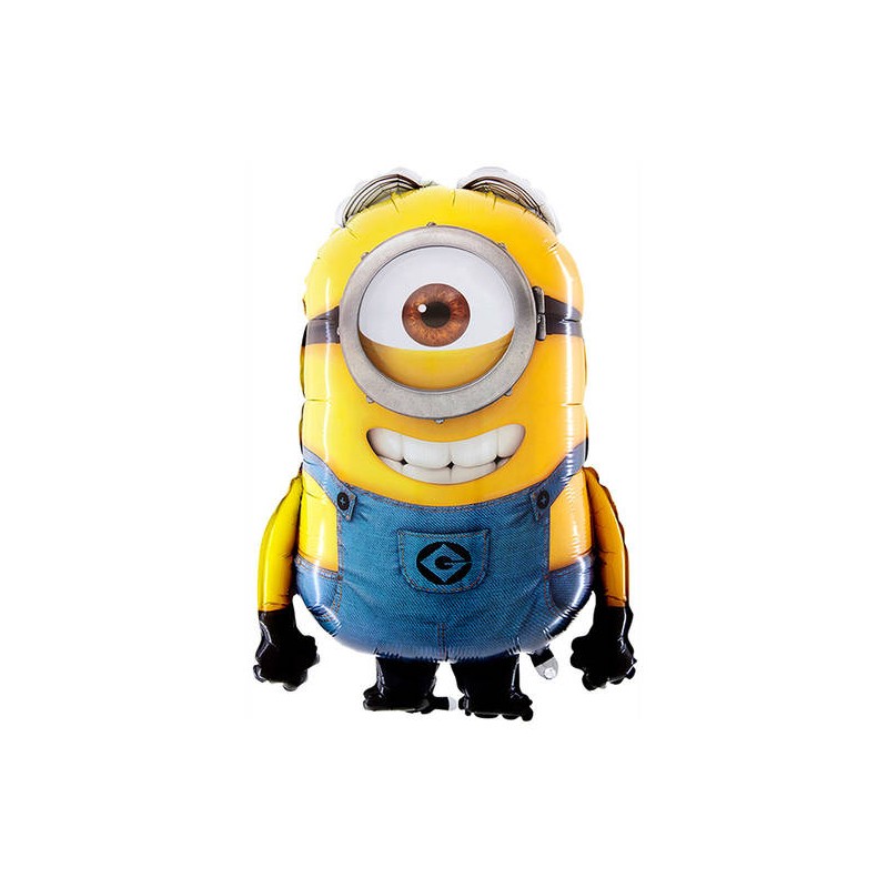 PALLONE MYLAR MINIONS S/SHAPE STUART 28 70cm
