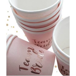 BICCHIERI SHOT CARTA TEAM BRIDE 10pz