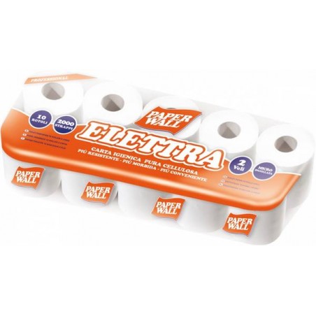 CARTA IGIENICA ELETTRA 2V 2000str 10 ROTOLI