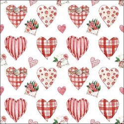 TOVAGLIOLI 33x33 LOVELY HEARTS 20pz