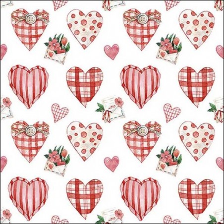 TOVAGLIOLI 33x33 LOVELY HEARTS 20pz