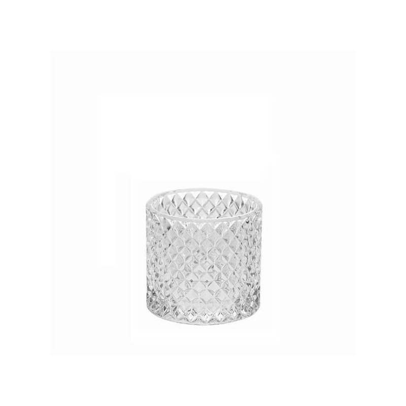 CILINDRO VETRO DIAMANTE H.10cm ø10cm CIL-H100