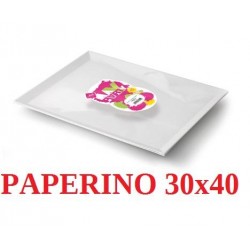 VASSOIO PAPERINO BIANCO 30x40cm