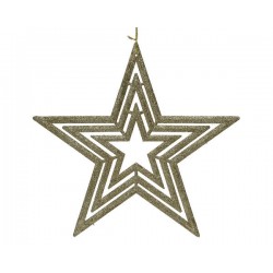 STELLA GLITTER CHAMPAGNE C/APPENDINO PVC ø37,5cm