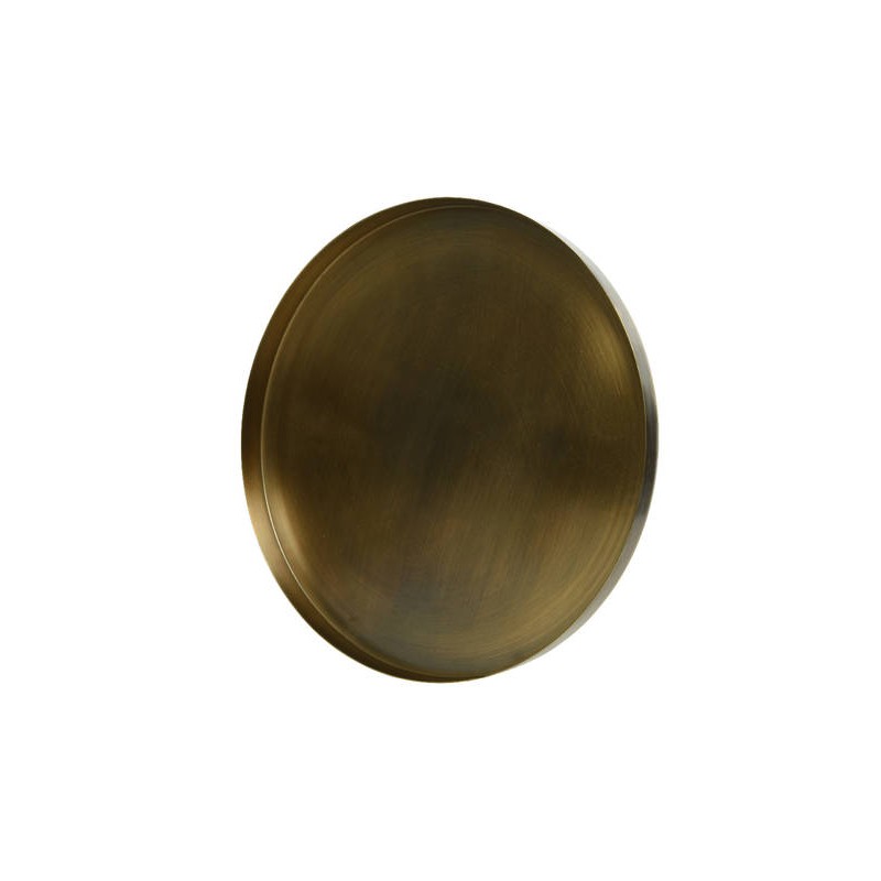 VASSOIO IN FERRO ø25cm H.1cm BRONZO ANTICO