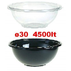 INSALATIERA PET TRASPARENTE ø30x11cm  4,5lt
