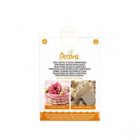 FOGLI CIALDA SOTTILI 21x29,7cm 0,27mm 10pz