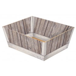 VASSOIO PICCOLO ALTO 20,5x16x10cm VINTAGE WOOD PORTATA 5kg