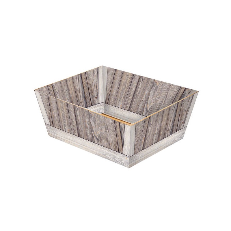 VASSOIO PICCOLO ALTO 20,5x16x10cm VINTAGE WOOD PORTATA 5kg