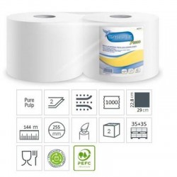 BOBINA SMARTY 1000 2V PURA CELLULOSA 2 ROTOLI