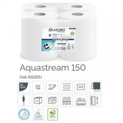 IGIENICA MINI JUMBO AQUASTREAM 150 600str 12 ROTOLI