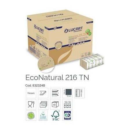 TOVAGLIOLI INTERCALATI ECO NATURAL 216 TN 6000pz LUCART