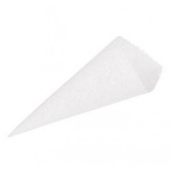 CONO COTONE SEMPLICE Ø6x18cm WHITE 10pz