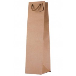 SHOPPER CARTA KRAFT PORTABOTTIGLIA 10+9x39cm AVANA