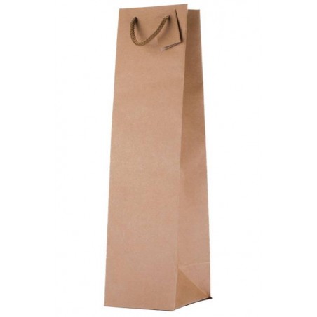 SHOPPER CARTA KRAFT PORTABOTTIGLIA 10+9x39cm AVANA