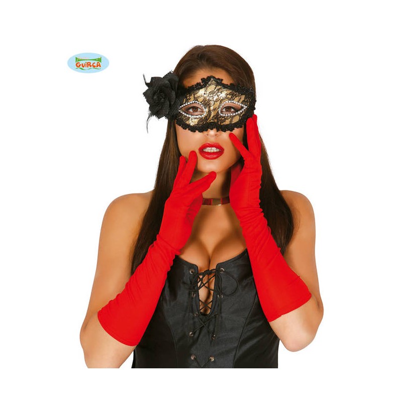 GUANTI ROSSI LUNGHI 42cm