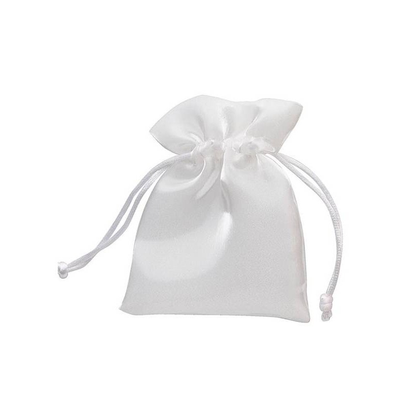 SACCHETTO ORGANZA 9x12cm BIANCO 12pz