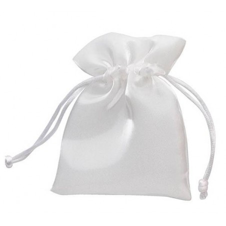 SACCHETTO ORGANZA 9x12cm BIANCO 12pz