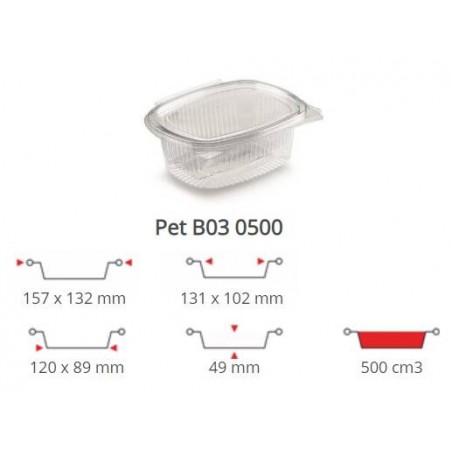 OVALINO PET 500CC 100PZ B03 CONTITAL
