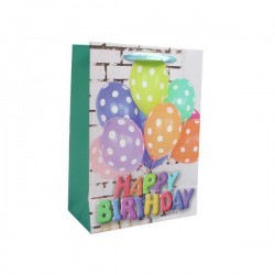 SHOPPER LUX PALLONCINI POIS 18+8,5x24cm