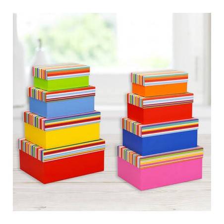 SCATOLA REGALO 24x17x12cm RAINBOW