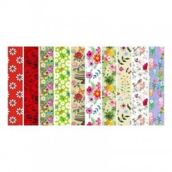 CARTA REGALO 70x110 LUSSO G1 FLORALE 100 FOGLI ASS.TI IN SCATOLA