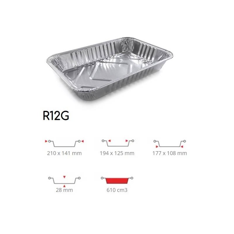 TEGLIA ALLUMINIO 2/3 PRZ BASSA 100pz R12G CONTITAL