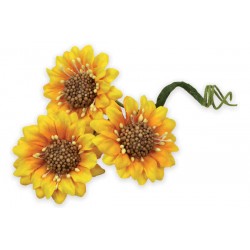 FIORI GIRASOLE DA BOMBONIERA MAZZETTO 6pz