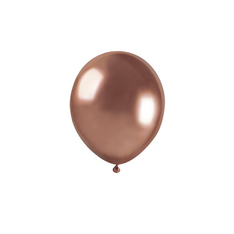 PALLONCINI LATTICE 5 12cm 50pz ROSEGOLD GLOSSY