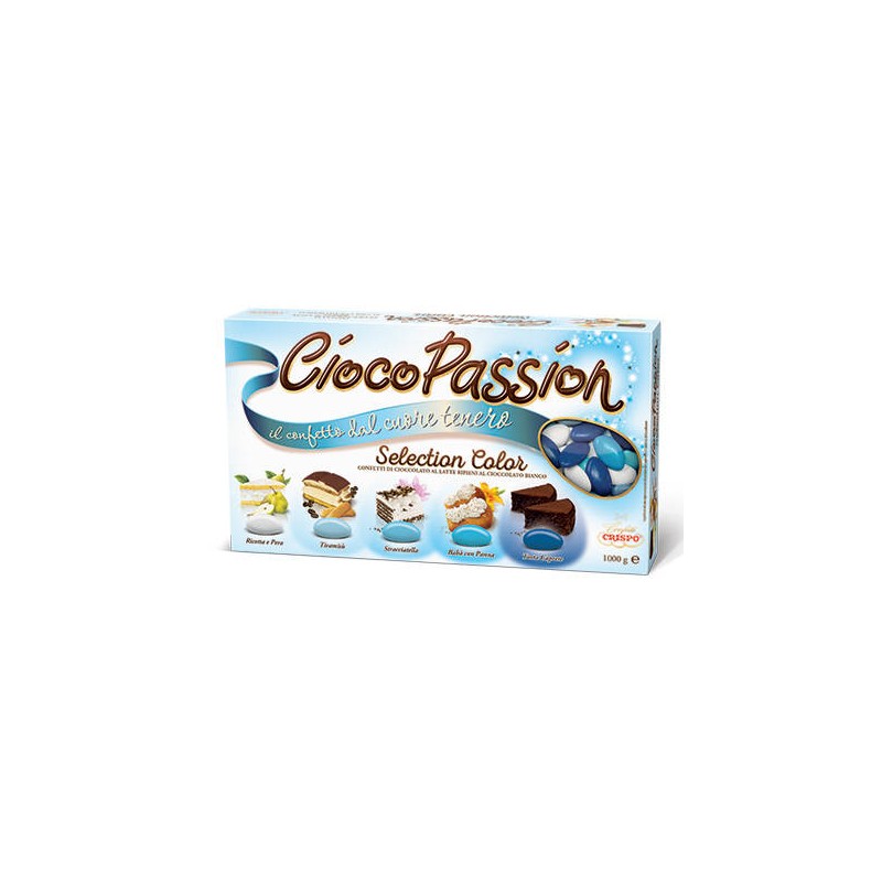 CONFETTI CIOCOPASSION SELECTION COLOR CELESTE 5 GUSTI 1kg