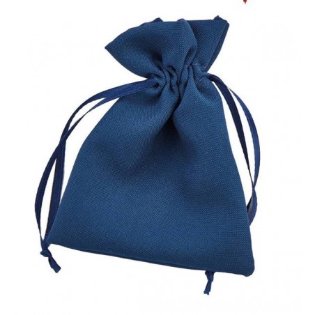 SACCHETTO COTTON 9x12cm BLU 12pz