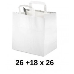 BORSA TERMICA CARTA BIANCA PIATTINA 26+18x26cm CALDO & FREDDO 25pz