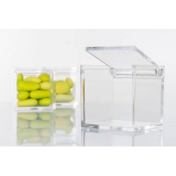 SCATOLA PLEXI 5x5x5cm C/COPERCHIO G3010 10pz