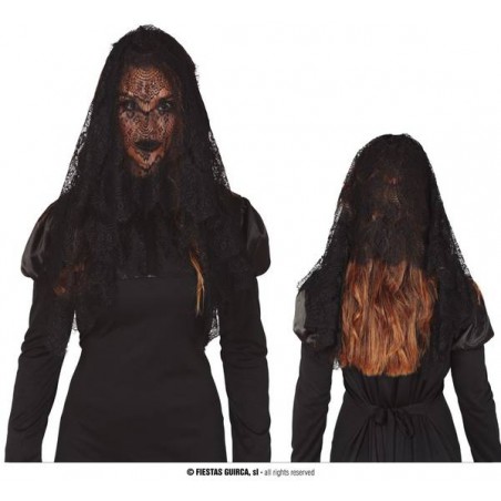 MANTIGLIA SCIALLE IN PIZZO NERO