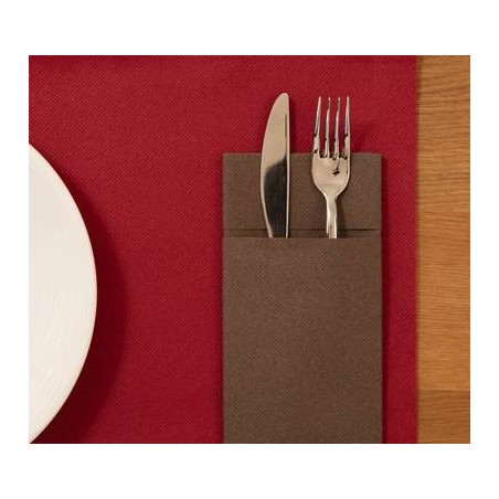 TOVAGLIOLI 40x40cm QUICK POCKET AIRLAID CACAO 50pz FATO