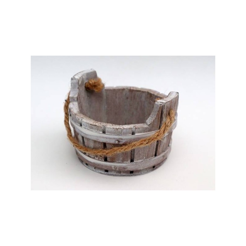 TINOZZA LEGNO 8,5x8,5x6cm SBIANCATO