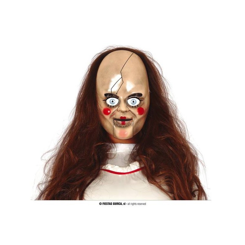 MASCHERA BAMBOLA SPAVENTOSA PVC