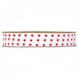 NASTRO CUORE BIANCO/ROSSO mm6x25mt