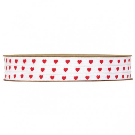 NASTRO CUORE BIANCO/ROSSO mm6x25mt