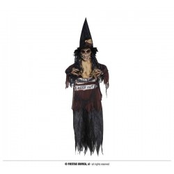 PENDENTE STREGA KEEP OUT CON LUCE E SUONO H.180cm