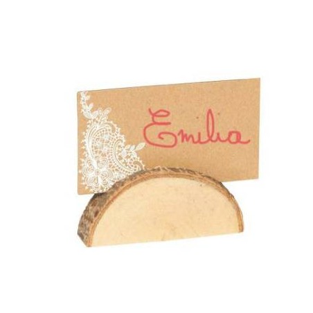 SEGNA POSTO LEGNO MEZZALUNA 6X2cm  senza cartoncino 12pz