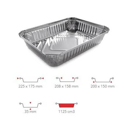 TEGLIA ALLUMINIO PRED. COP. 4 PRZ 100PZ R29L CONTITAL