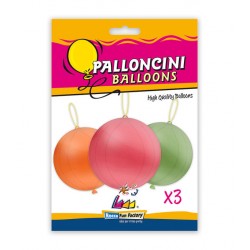 PALLONCINI PUNCHBALL 3pz ASS.TI GPB1