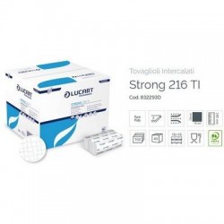 TOVAGLIOLI INTERCALATI PURA CELLULOSA 16x24cm 150pz STRONG LUCART
