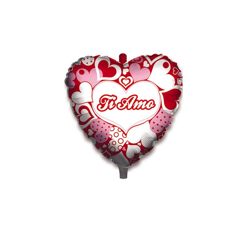 PALLONCINO MYLAR CUORE LOVE 45cm SFUSO