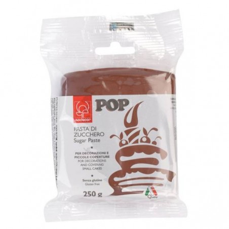PASTA DI ZUCCHERO POP 250gr MARRONE