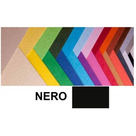 CARTONCINO BRISTOL 50x70cm 200gr NERO FABRIANO