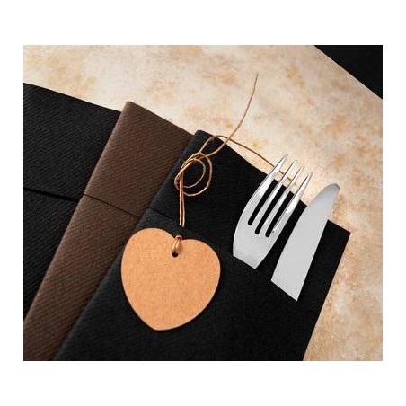 TOVAGLIOLI 40x40cm QUICK POCKET AIRLAID NERO 50pz FATO