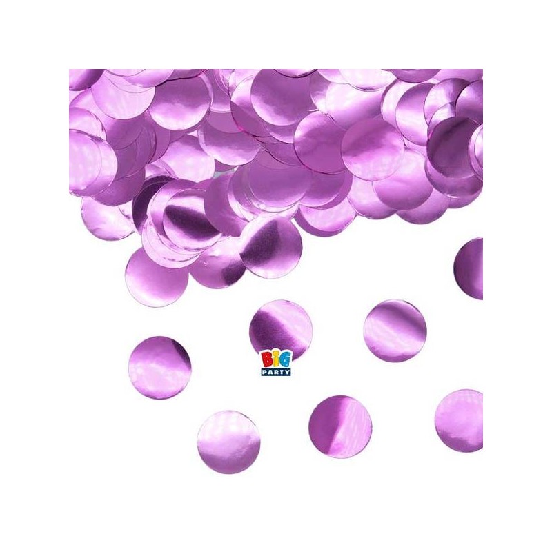 CORIANDOLI IN FOIL ø2cm 50gr ROSA METAL