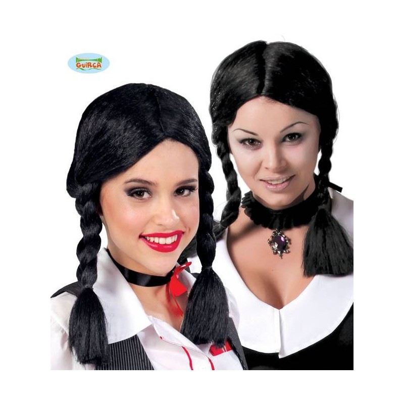 PARRUCCA TRECCE NERA MERCOLEDI'